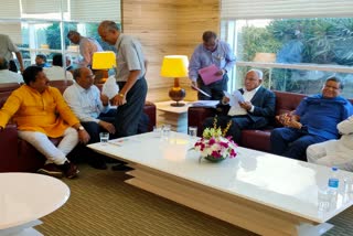 CM Yeddyurappa came back from Davos