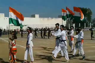 Full dress rehearsal for 71st republic day in rewari