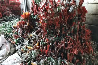 cool drinks godown  fire 13,000 bottles exploded  in ariyalur