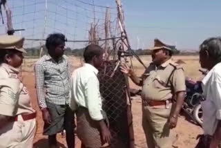 police warning to farmers due to animals at anantapur