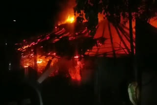 Fire in a poultry farm in Visakha