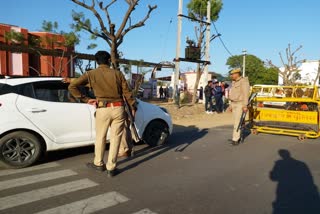 चूरू में हथियारबंद नाकेबंदी, Armed blockade in churu