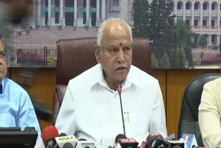 BS Yediyurappa news conference in benglore