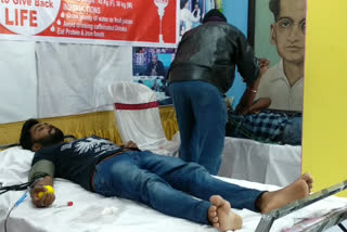 Blood donation camp at Bilashipara