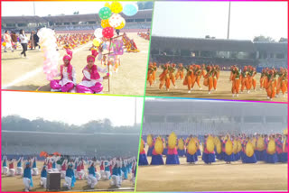 celebration of republic day at chhatrasal stadium in delhi