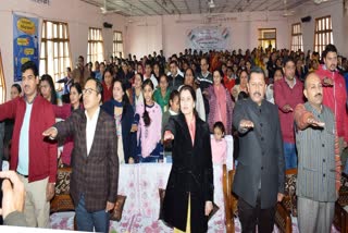 Children School Hamirpur on National Voters Day, बाल स्कूल हमीरपुर में जिला स्तरीय कार्यक्रम आयोजित