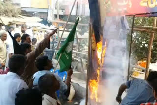 ycp activists put fire to jac camp caused tension in tenali