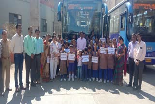 Special abled cildren of Hubli-Darwad learnt about the HDBRTS project