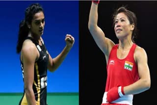 MC Mary Kom  Padma Vibhushan PV Sindhu  Padma Bhushan