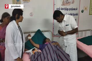 namakkal minister vijayabaskar surprisingly inspected tiruchengode govt hospital