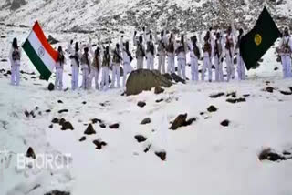 itbp jawan hoisted the tricolor