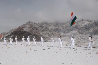 Republic Day at 17000 feet