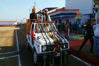 Minister Shiv Kumar Dahriya hoisted the flag in-balodabajar