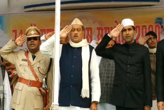 shailesh kumar hoisted flag in nalanda