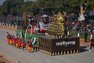 chhattisgarh culture tableau in rajpath on 71th republic day