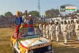 Minister Kamleshwar Patel hoisted the flag