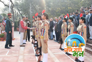 71st Republic day celebrated in JNU Campus