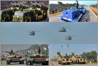 India showed military power on Rajpath