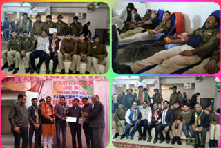 u-trust foundation organized blood donation camp for CRPF soldiers