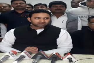 Agriculture Minister Sachin Yadav targeted BJP in indore