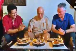 cricketer vasanth raiji  100th birthday celebration