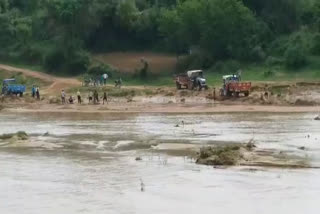 Illegal sand mining going on in Katni indiscriminately