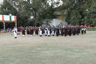 beating retreat program in rajbhavan at ranchi