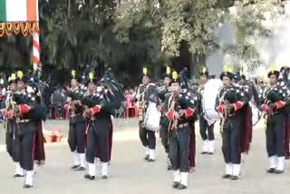 Beating Retreat ceremony organized on occasion of Republic Day at Raj Bhavan Ranchi