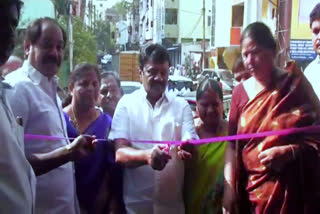 minister talasani srinivas yadav inaugrates shopping malls  at secundrabad