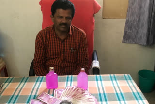 principal balaji in  acb raids at pileru in chittore district