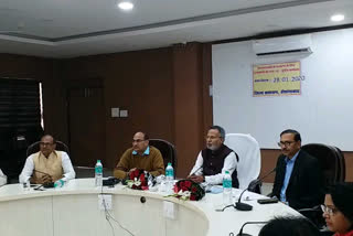National Minorities Commission member Sunil Singhai helds review meeting in hosangabad