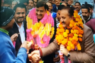 MP Suresh Kashyap visits Shillai,सुरेश कश्यप पहुंचे शिलाई