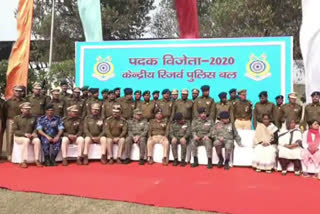 CRPF DG honored soldiers in Gurugram crpf camp