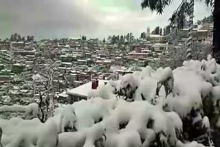 Reckong Peo in Kinnaur district received snowfall