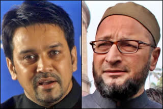 Owaisi's reply to Anurag Thakur's statement, said- Tell the place, we are ready to take the bullet