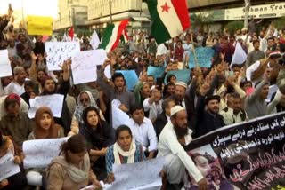 protest in Pakistan