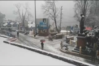 Heavy snowfall in Nainital triggers landslide in Naina Peak