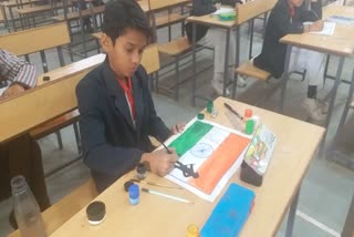 gandhi kal aaj or kal drawing competition on theme