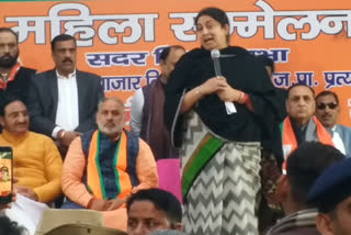 smriti irani latest news  Delhi Assembly elections  AAP  BJP  Irani slams AAP  സ്‌മൃതി ഇറാനി പുതിയ വാര്‍ത്തകള്‍  ആം ആദ്‌മി  ബിജെപി  സ്ത്രീകളെ ബഹുമാനിക്കാത്ത പാര്‍ട്ടി  ഡല്‍ഹി നിയമസഭാ തെരഞ്ഞെടുപ്പ് പുതിയ വാര്‍ത്തകള്‍