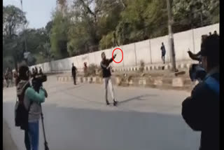 Watch: Man opens fire during Jamia protest