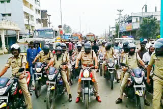 police-bike-rally-in-sattupalli-as-a-part-of-road-safety-week