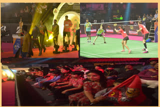 Premier Badminton League match begins in hyderabad