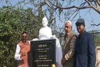 Gandhi's statue inaugurated on Martyr's Day