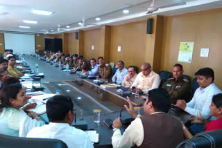 Review meeting of police and revenue officers