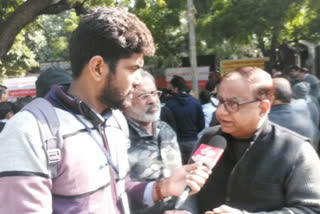 bank employees protest at jantar mantar delhi