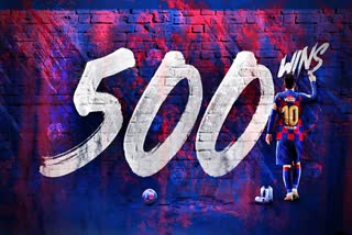 Lionel Messi is the first player in Spanish football history to win 500 matches