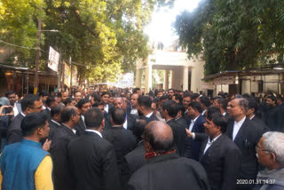 protest in varanasi