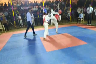 Single-zone men and women taekwondo karate at Belgavi