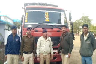 Truck seized by gang cutting the goods worth millions