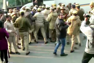 police arrested protester